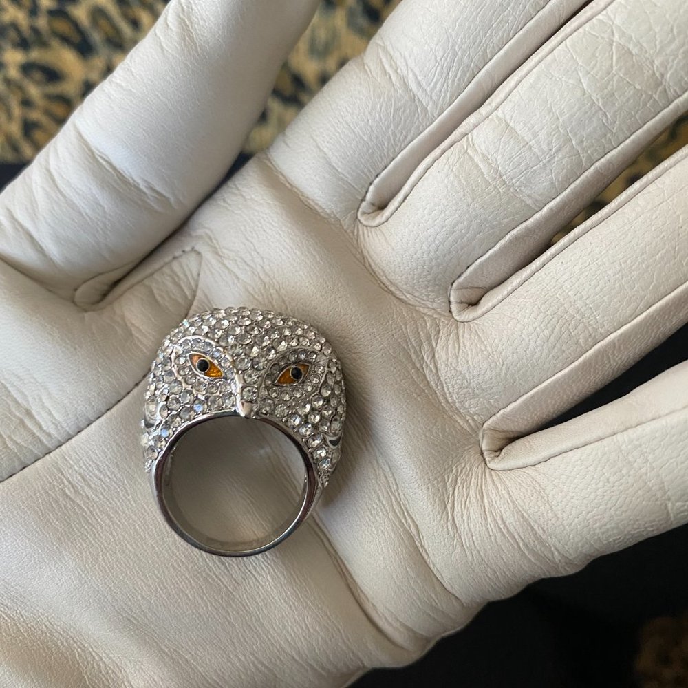 CRYSTAL OWL RING - Picture 2 of 5